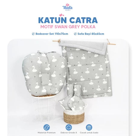 PAKET BUNDLING | Bedcover Baby Set + Sofa Baby | Alas Tidur Perlengkapan Bayi