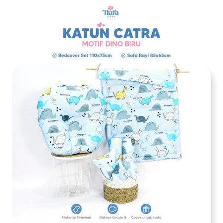 PAKET BUNDLING | Bedcover Baby Set + Sofa Baby | Alas Tidur Perlengkapan Bayi