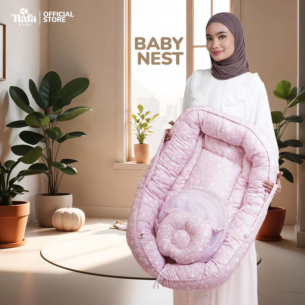 Baby Nest Set Kasur Kelambu Bayi Anti Nyamuk Empuk dan Tebal
