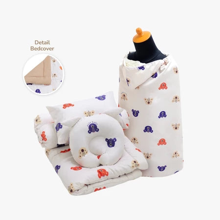 PAKET BUNDLING | Bedcover Set & On The Go Blanket Selimut Bayi Multifungsi 5 in 1