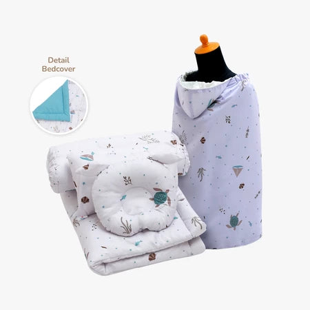 PAKET BUNDLING | Bedcover Set & On The Go Blanket Selimut Bayi Multifungsi 5 in 1