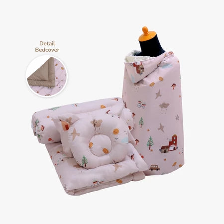 PAKET BUNDLING | Bedcover Set & On The Go Blanket Selimut Bayi Multifungsi 5 in 1