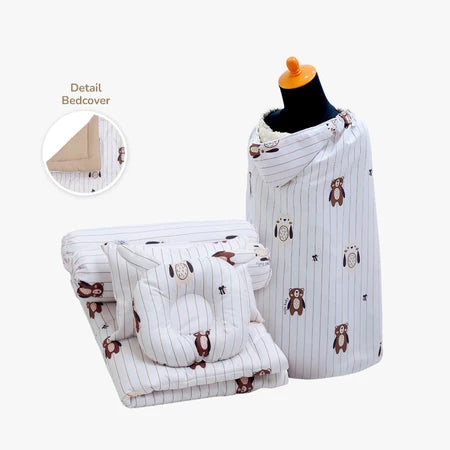 PAKET BUNDLING | Bedcover Set & On The Go Blanket Selimut Bayi Multifungsi 5 in 1