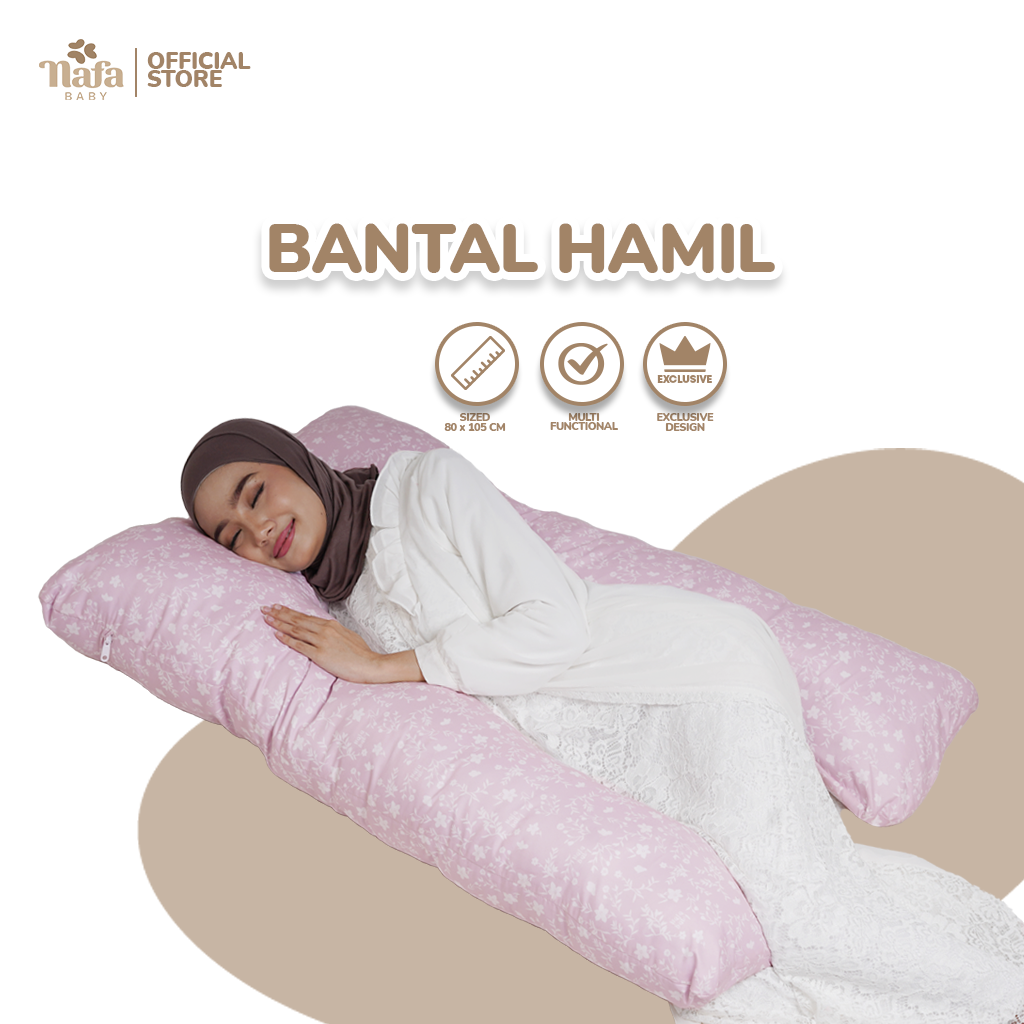 Bantal Ibu Hamil Tidur Dua Sisi | Penyangga Perut Ibu Hamil