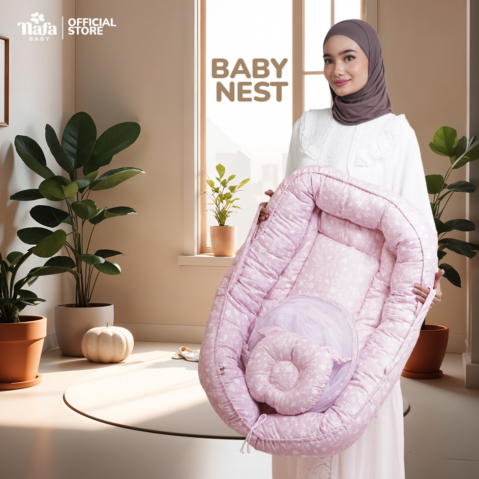 Baby Nest Set Kasur Kelambu Bayi Anti Nyamuk Empuk dan Tebal