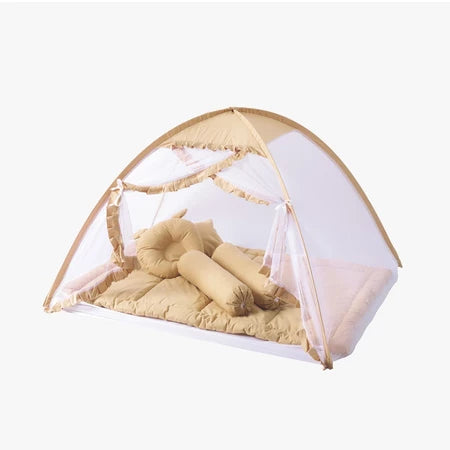 NAFA BABY - Bedcover Bayi Set + Kelambu Tenda Katun | Perlengkapan Tidur Bayi + Kelambu Anti Nyamuk Free Tas Penyimpanan