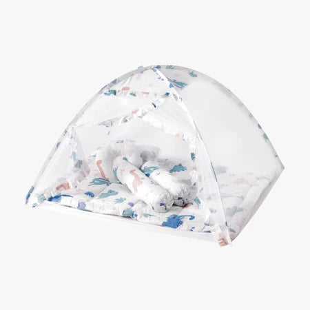 NAFA BABY - Bedcover Bayi Set + Kelambu Tenda Katun | Perlengkapan Tidur Bayi + Kelambu Anti Nyamuk Free Tas Penyimpanan