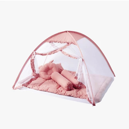 NAFA BABY - Bedcover Bayi Set + Kelambu Tenda Katun | Perlengkapan Tidur Bayi + Kelambu Anti Nyamuk Free Tas Penyimpanan