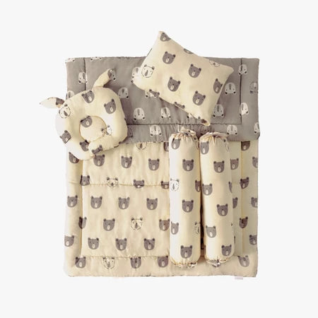 NAFA BABY - Bedcover Set Bayi Bantal dan Guling | Selimut Alas Tidur Bayi Katun Free Tas Penyimpanan