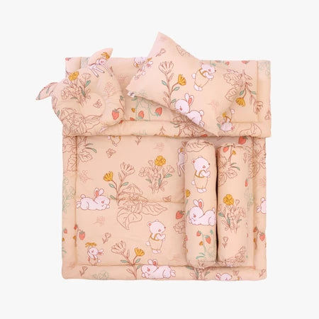 NAFA BABY - Bedcover Set Bayi Bantal dan Guling | Selimut Alas Tidur Bayi Katun Free Tas Penyimpanan