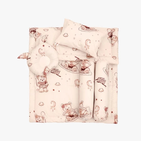 NAFA BABY - Bedcover Set Bayi Bantal dan Guling | Selimut Alas Tidur Bayi Katun Free Tas Penyimpanan