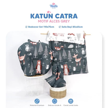 PAKET BUNDLING | Bedcover Baby Set  + Sofa Baby | Alas Tidur Perlengkapan Bayi